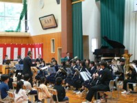 下条中吹奏楽部と十日町ジュニアウインドアンサンブルのミニコンサート