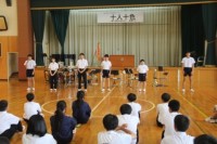 中越地区大会の報告の様子