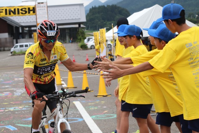 ゴールでの選手歓迎