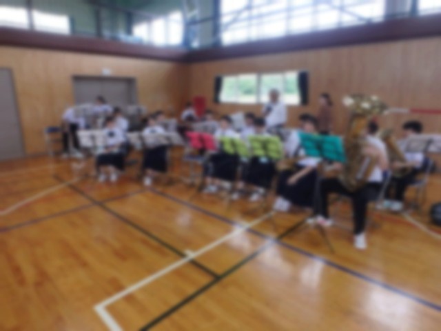 吹奏楽部の演奏の様子